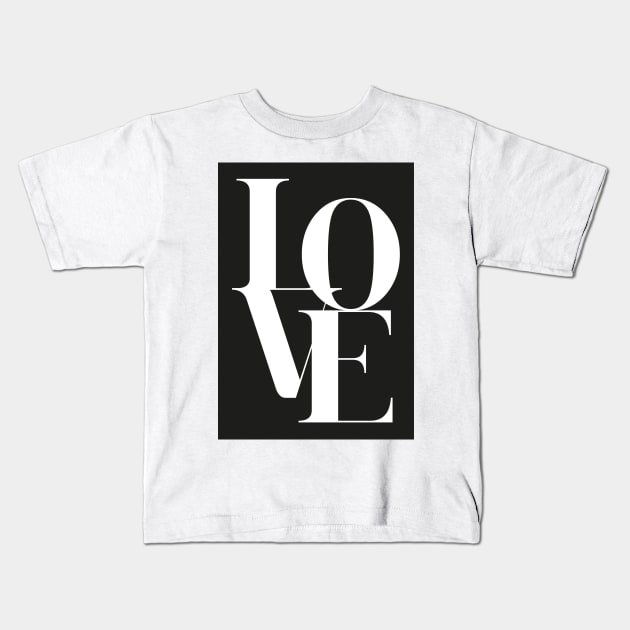 Love 01 Kids T-Shirt by froileinjuno